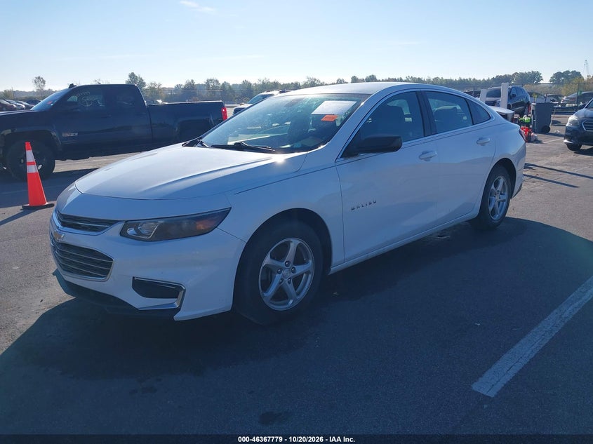 2017 Chevrolet Malibu Ls, Right Side, IAAI, VIN 1G1ZB5ST3HF212477 — photo 2