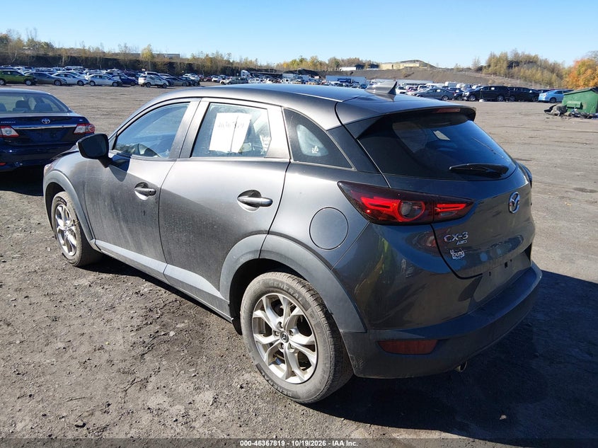 Vin: jm1dkfb72m1502534, lot: 46868152, mazda cx-3 sport 20213