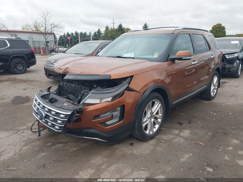 Vin: 1fm5k7fh2hga01994, lot: 46868185, ford explorer limited 20172