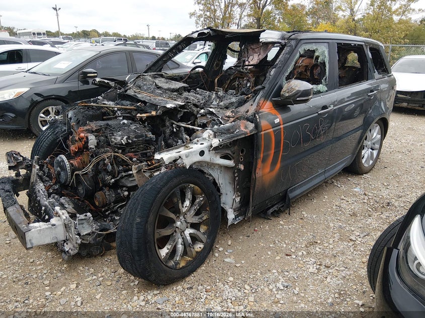 Vin: salwr2vf5ga556522, lot: 46868214, land rover range rover sport 3.0l v6 supercharged hse 20162