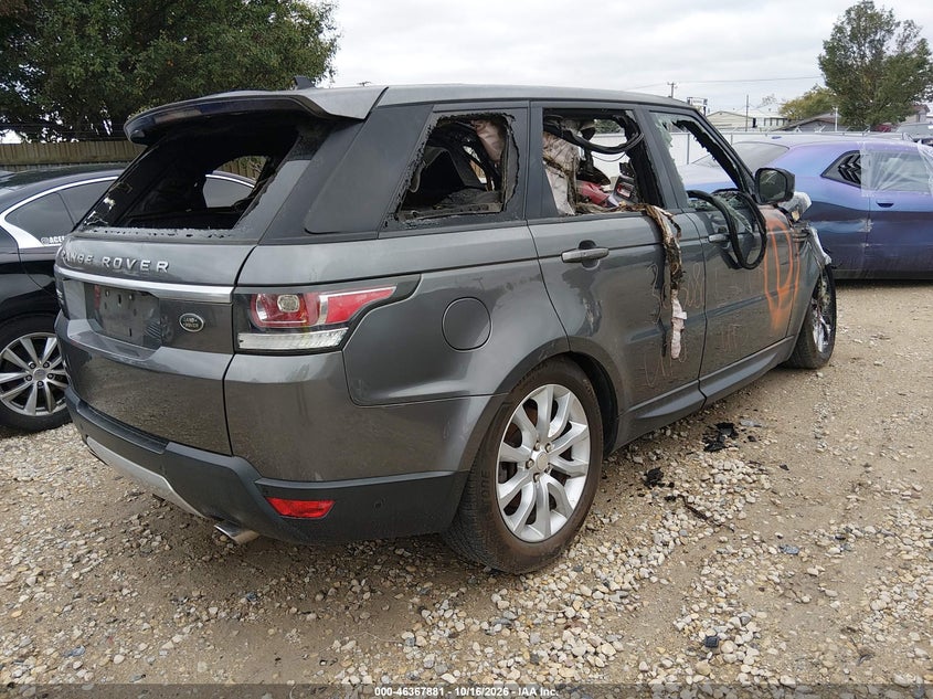 Vin: salwr2vf5ga556522, lot: 46868214, land rover range rover sport 3.0l v6 supercharged hse 20164