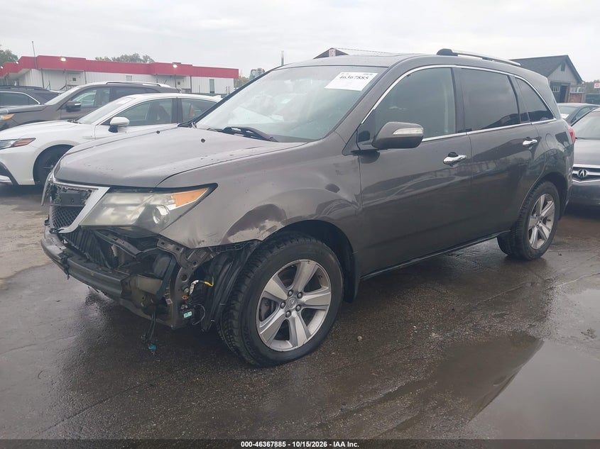2012 Acura Mdx, Front & Rear, IAAI, VIN 2HNYD2H22CH548150 — photo 2