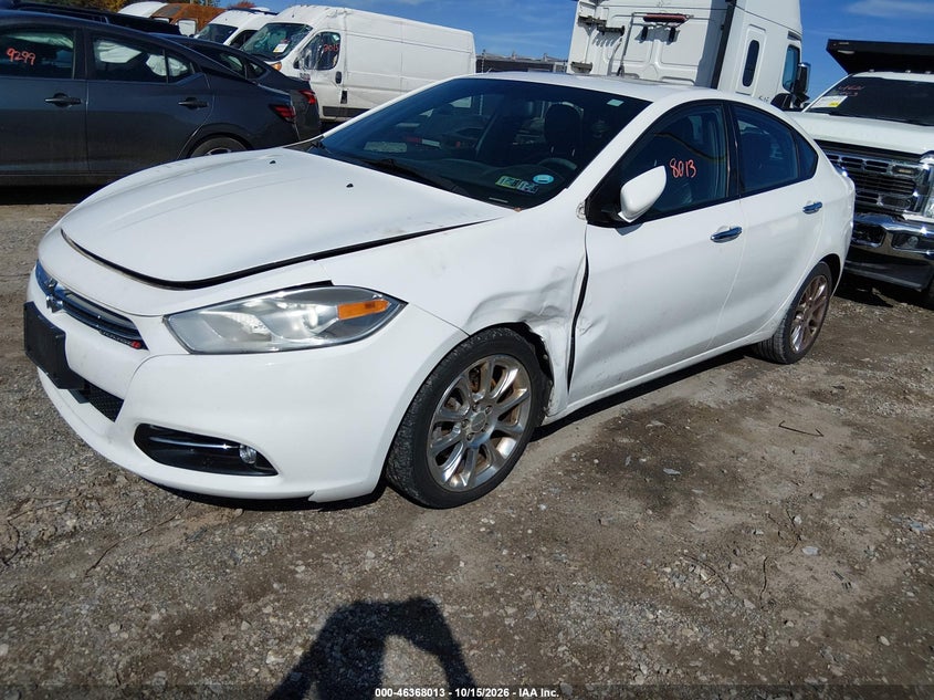 2013 Dodge Dart Limited, Left Side, IAAI, VIN 1C3CDFCH4DD136222 — photo 2