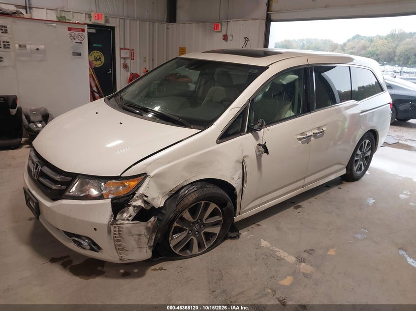 2016 Honda Odyssey Touring/Touring Elite, Left Front, IAAI, VIN 5FNRL5H91GB027914 — photo 2