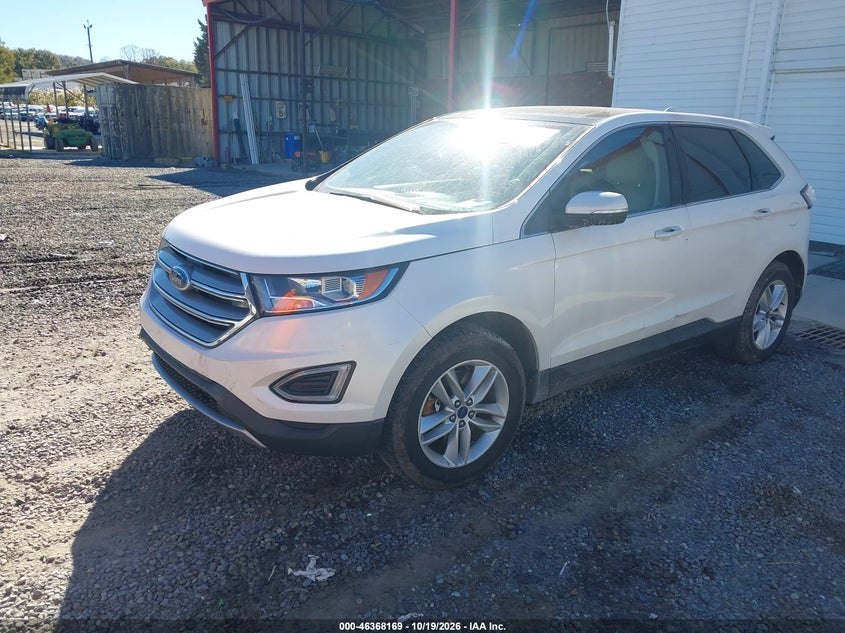 Vin: 2fmtk4j83fbb58306, lot: 46868502, ford edge sel 20152