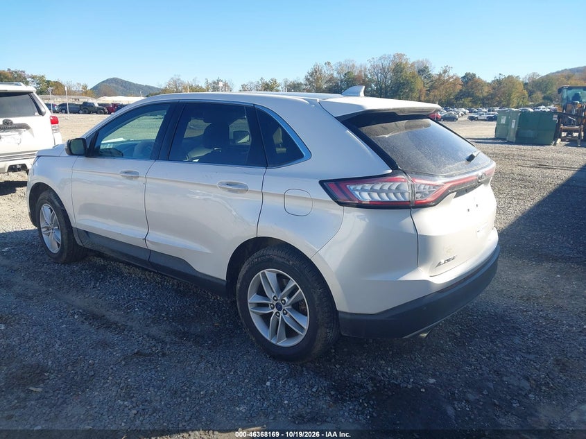 Vin: 2fmtk4j83fbb58306, lot: 46868502, ford edge sel 20153