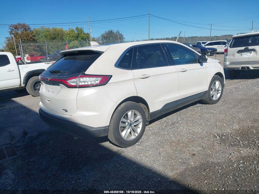 Vin: 2fmtk4j83fbb58306, lot: 46868502, ford edge sel 20154