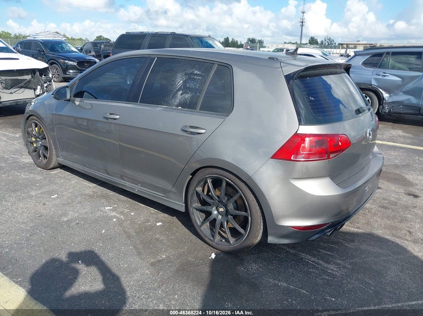 Vin: wvwuf7auxgw159464, lot: 46868557, volkswagen golf r 4-door 20163