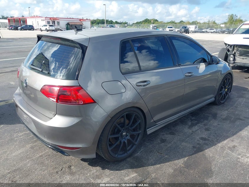 Vin: wvwuf7auxgw159464, lot: 46868557, volkswagen golf r 4-door 20164