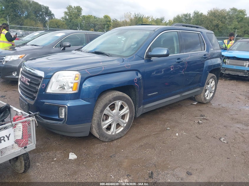 2017 GMC Terrain Sle-2, Left Rear, IAAI, VIN 2GKFLTEK1H6122757 — photo 2