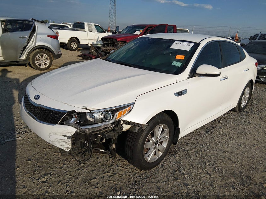 Vin: knagt4l34g5069674, lot: 46868583, kia optima lx 20162