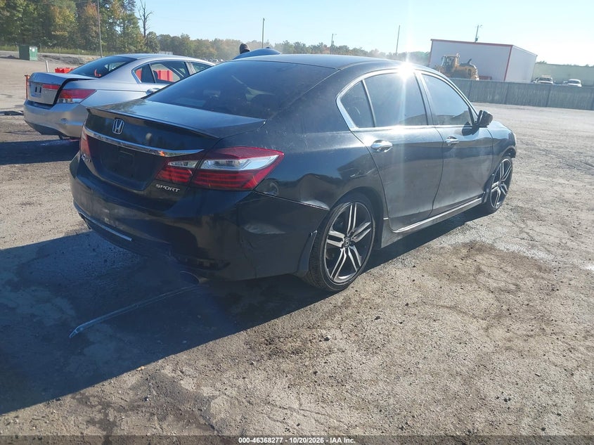 Vin: 1hgcr2f52ga154023, lot: 46868610, honda accord sport 20164