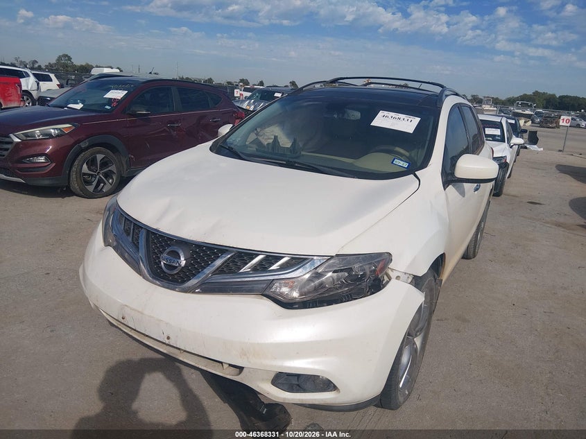 2012 Nissan Murano Le, Удар спереди, IAAI, VIN JN8AZ1MU7CW104438 — фото 2