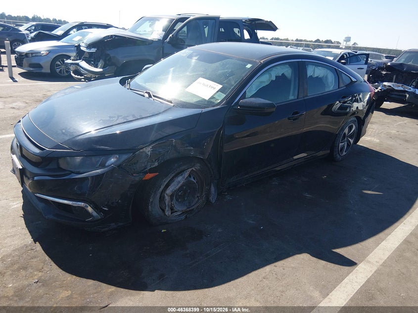 Vin: 2hgfc2f68lh598185, lot: 46868732, honda civic lx 20202