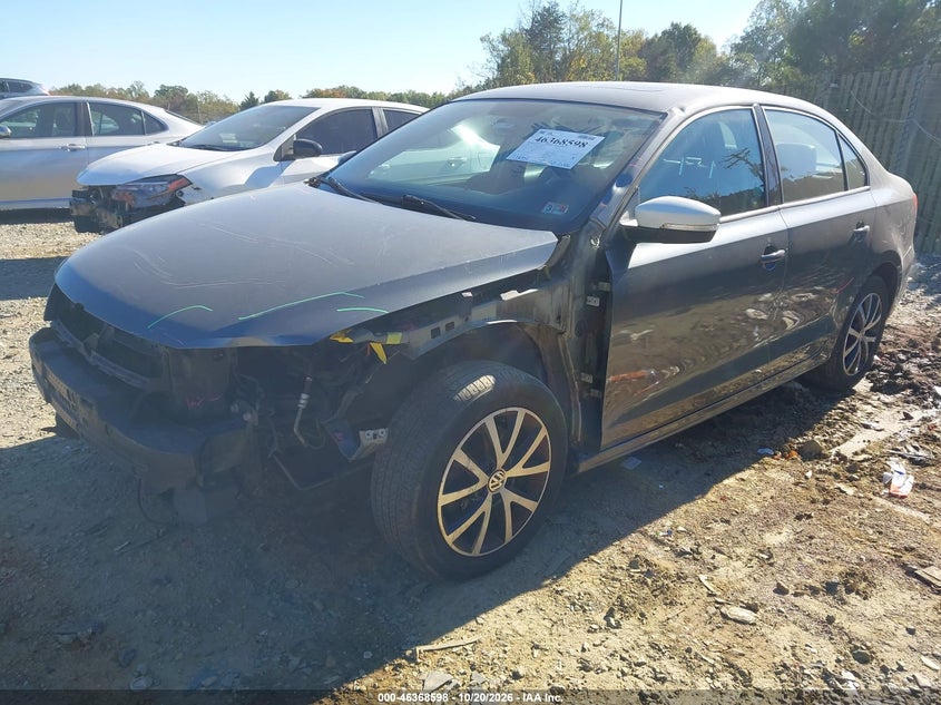2012 Volkswagen Jetta 2.5L Se, Left Side, IAAI, VIN 3VWDP7AJXCM347668 — photo 2