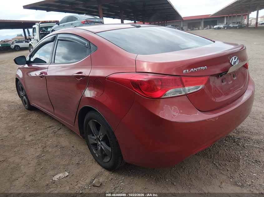 Vin: kmhdh4ae0bu173665, lot: 46868932, hyundai elantra gls (ulsan plant) 20113