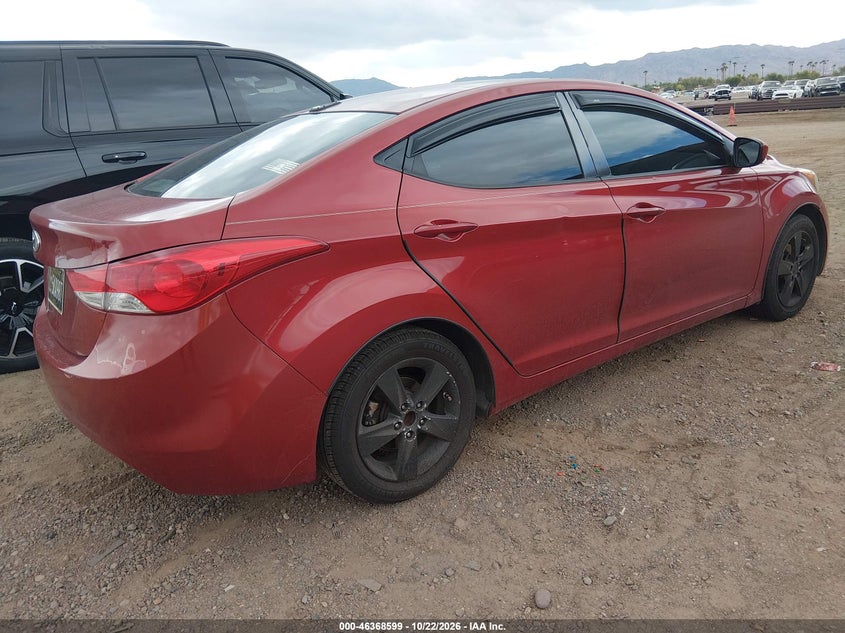 Vin: kmhdh4ae0bu173665, lot: 46868932, hyundai elantra gls (ulsan plant) 20114