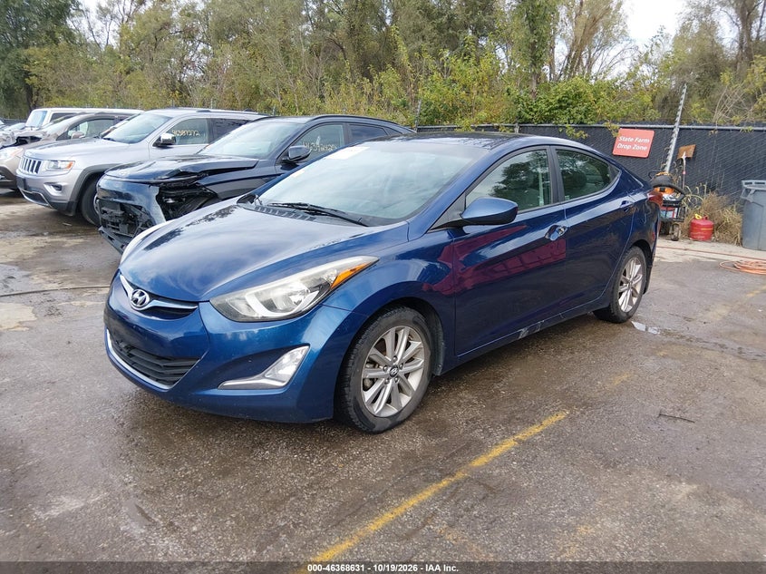 Vin: 5npdh4ae5gh681278, lot: 46868964, hyundai elantra se 20162