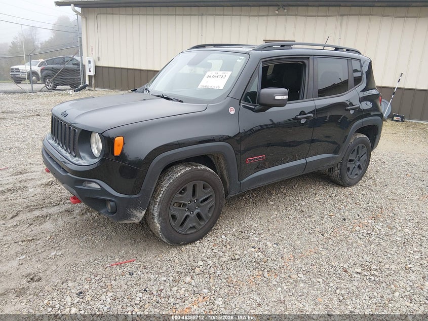 2018 Jeep Renegade Trailhawk 4X4, Удар сзади, IAAI, VIN ZACCJBCB0JPH15102 — фото 2