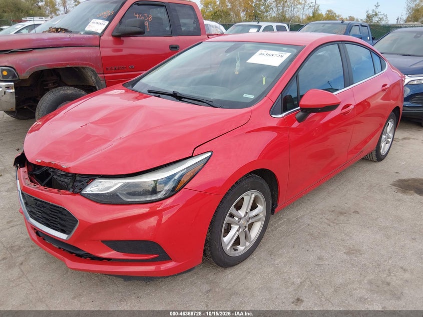 2017 Chevrolet Cruze Lt Auto, Front End, IAAI, VIN 1G1BE5SM5H7268030 — photo 2