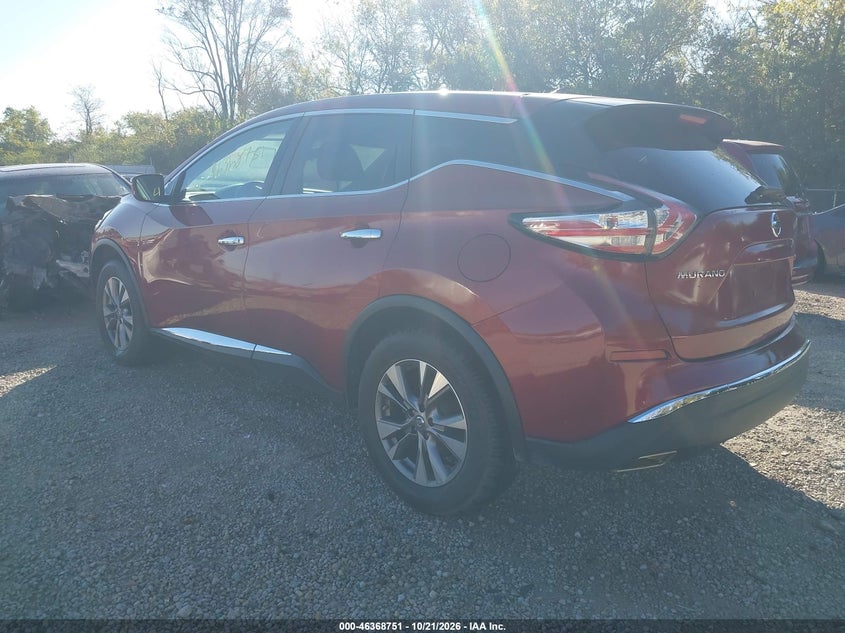 Vin: 5n1az2mh6gn105866, lot: 46869084, nissan murano platinum/s/sl/sv 20163
