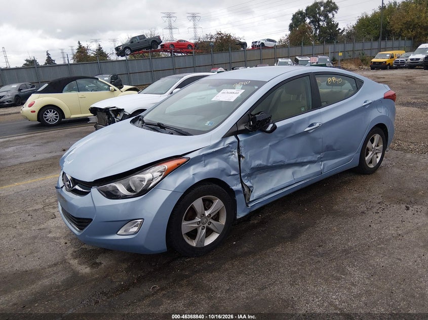 2012 Hyundai Elantra Gls (Ulsan Plant), Front End, IAAI, VIN KMHDH4AE9CU455594 — photo 2