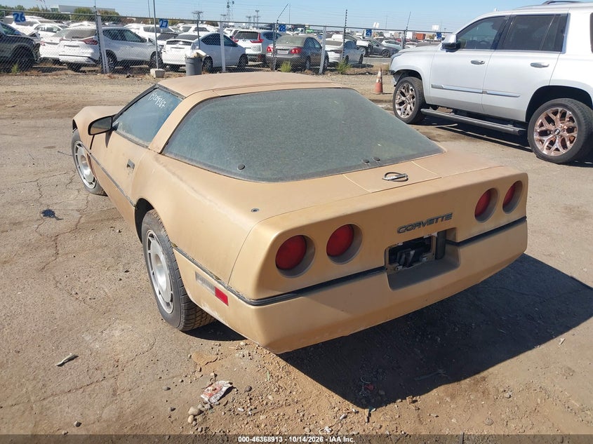 CHEVROLET CORVETTE 1984 VIN 1G1AY0784E5107287
