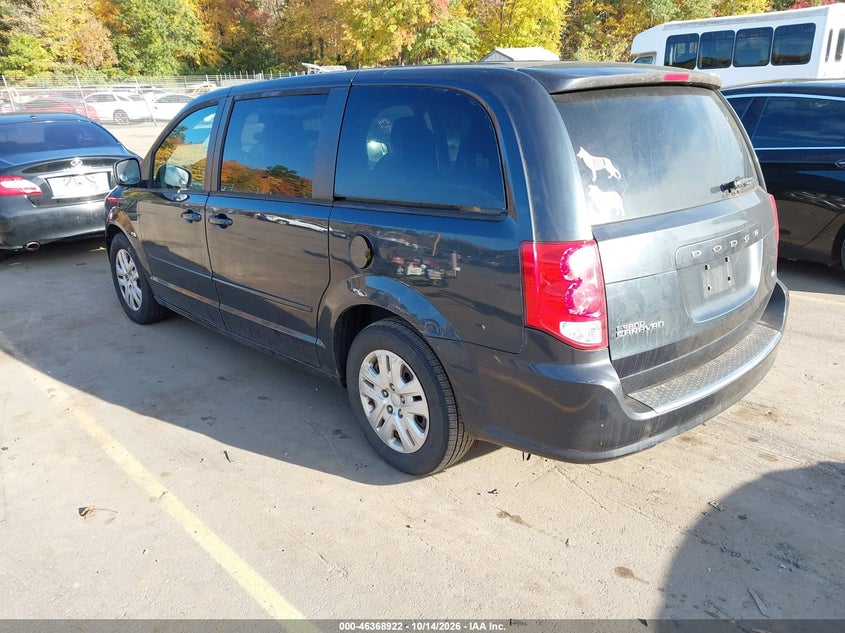 Vin: 2c4rdgbg2er376551, lot: 46869255, dodge grand caravan se 20143