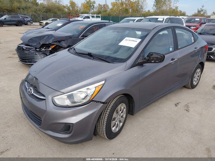 2015 Hyundai Accent Gls, Front End, IAAI, VIN KMHCT4AE0FU796039 — photo 2