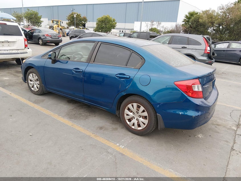 Vin: 2hgfb2f57ch533774, lot: 46869743, honda civic lx 20123