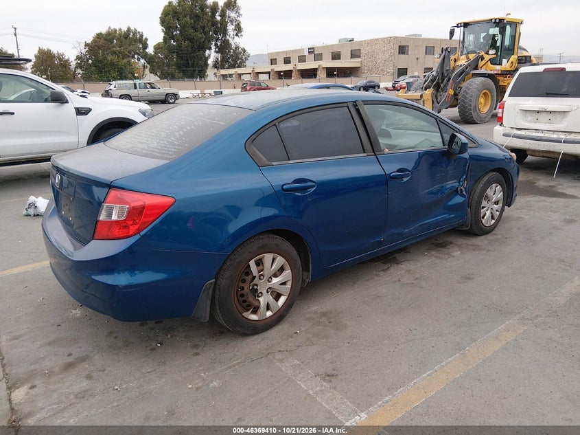 Vin: 2hgfb2f57ch533774, lot: 46869743, honda civic lx 20124