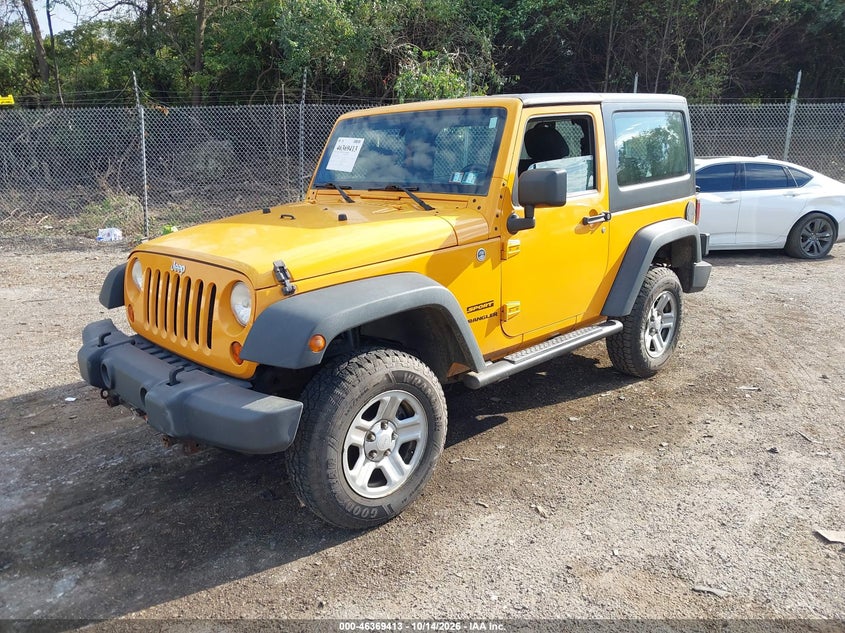 Vin: 1c4ajwag3cl226505, lot: 46869746, jeep wrangler sport 20122