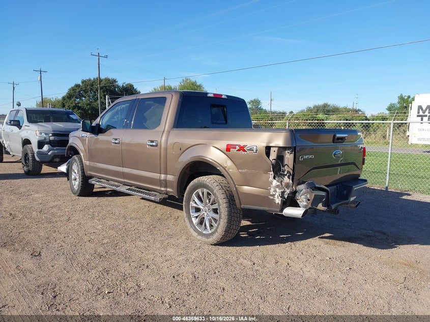 Vin: 1ftew1ef9hkc05002, lot: 46869966, ford f-150 lariat 20173