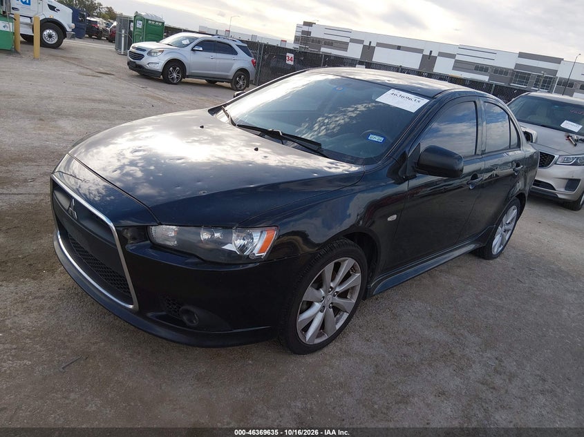 Vin: ja32u8fw5cu016214, lot: 46869968, mitsubishi lancer gt 20122