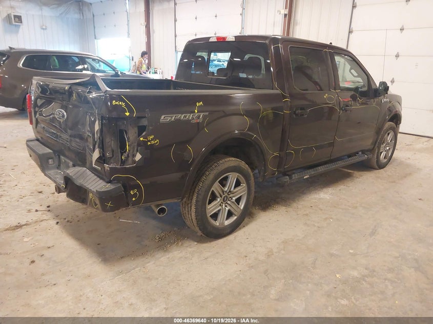 Vin: 1ftew1eg2jfc27107, lot: 46869973, ford f-150 xlt 20184