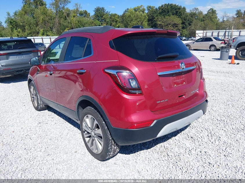 Vin: kl4cjasb8jb508781, lot: 46869978, buick encore preferred 20183