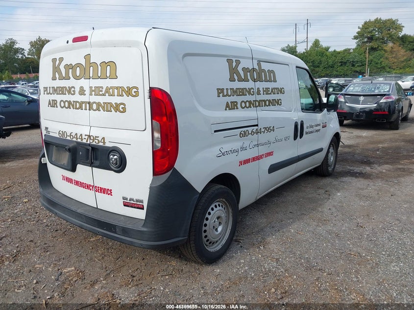 Vin: zfberfab2h6d63798, lot: 46869988, ram promaster city tradesman 20174
