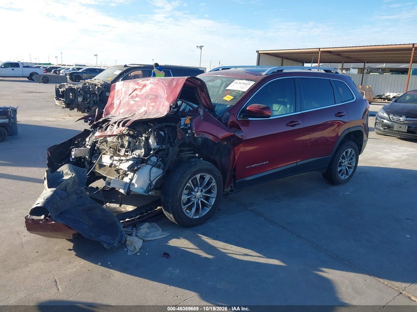 Vin: 1c4pjllx2ld522101, lot: 46870002, jeep cherokee latitude plus fwd 20202