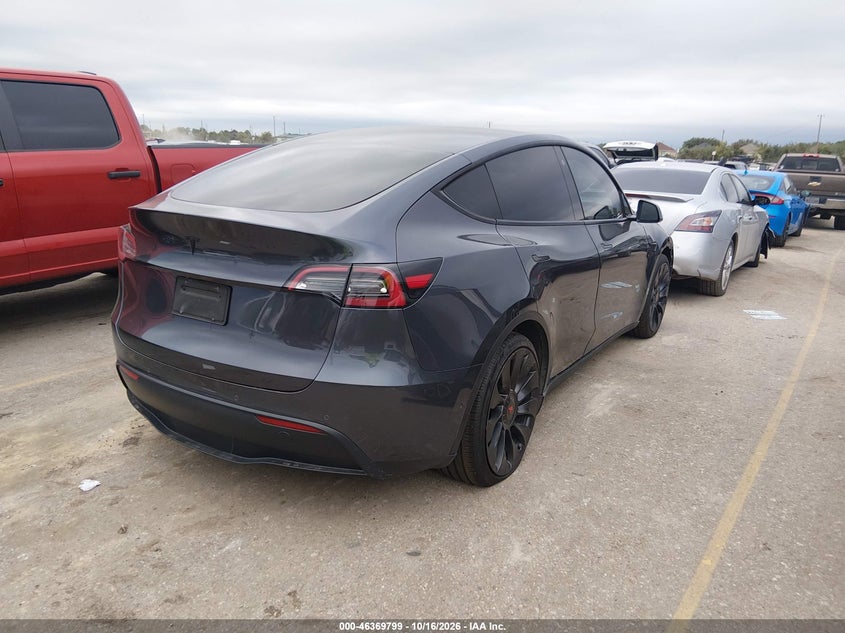 Vin: 5yjygdef3mf173425, lot: 46870132, tesla model y performance dual motor all-wheel drive 20214