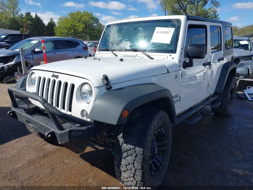 Vin: 1c4bjwdg8fl502780, lot: 46870190, jeep wrangler unlimited sport 20152