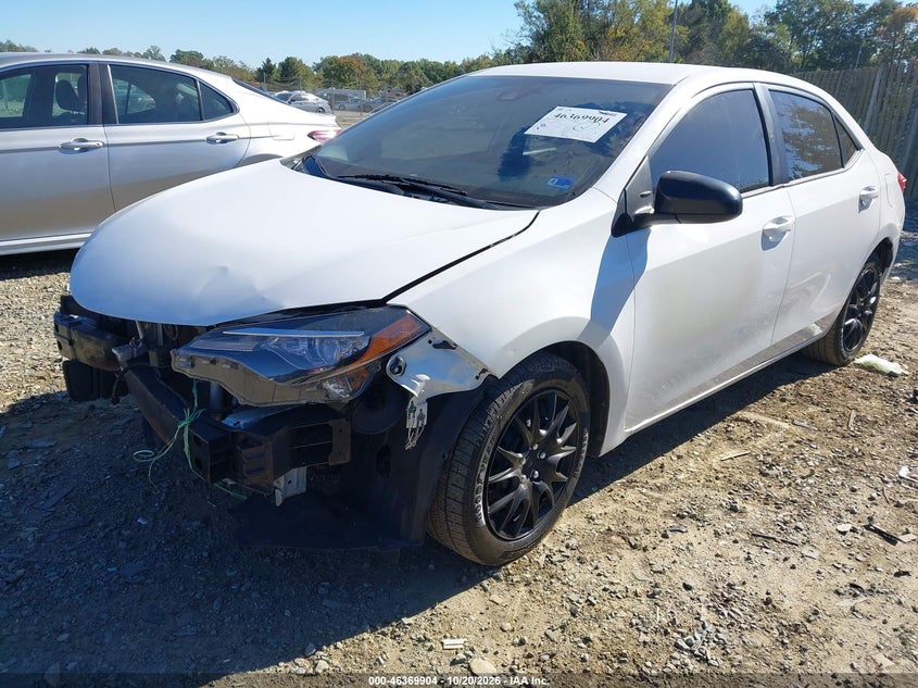 2017 Toyota Corolla Le, Rear, IAAI, VIN 2T1BURHE9HC905744 — photo 2