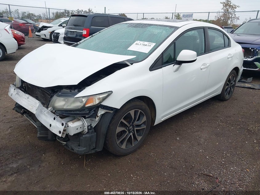 Vin: 19xfb2f84de249749, lot: 46870367, honda civic ex 20132