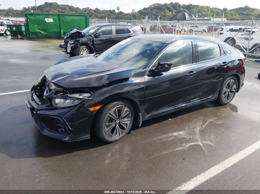 2018 Honda Civic Ex, Удар спереди, IAAI, VIN SHHFK7H55JU209667 — фото 2