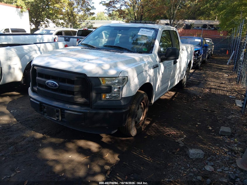 Vin: 1ftex1c83gfa60497, lot: 46870427, ford f-150 xl 20162