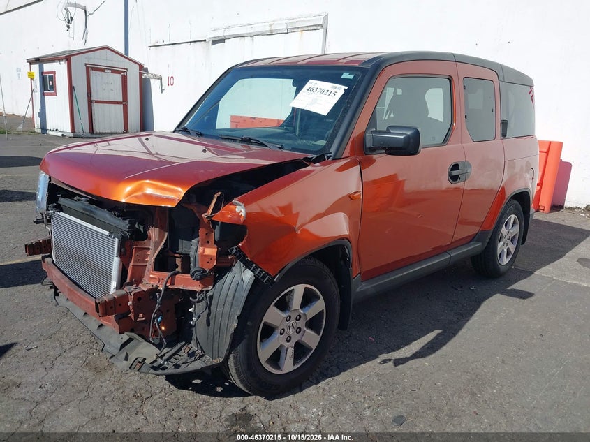 Vin: 5j6yh2h73al005891, lot: 46870548, honda element ex 20102