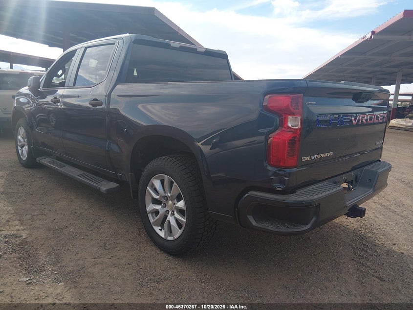 Vin: 3gcpabek9ng519424, lot: 46870603, chevrolet silverado 1500 2wd  short bed custom 20223