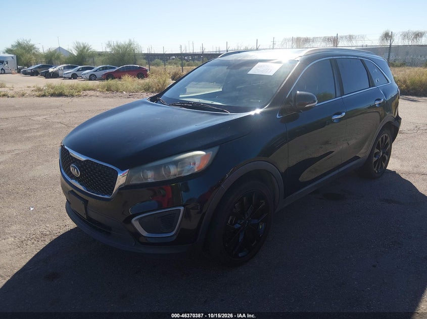 2016 Kia Sorento 2.4L Lx, Лівий зад, IAAI, VIN 5XYPG4A32GG061266 — фото 2