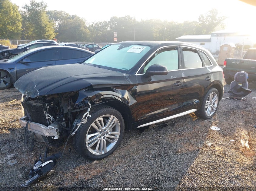 Vin: wa1bnafy7j2198279, lot: 46870846, audi q5 2.0t premium/2.0t tech premium 20182