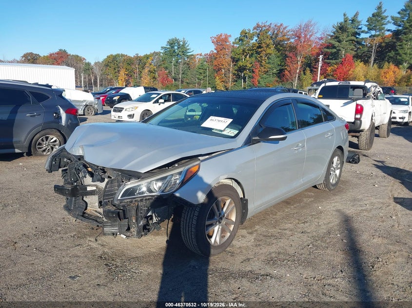 Vin: 5npe24af2fh215501, lot: 46870865, hyundai sonata se 20152