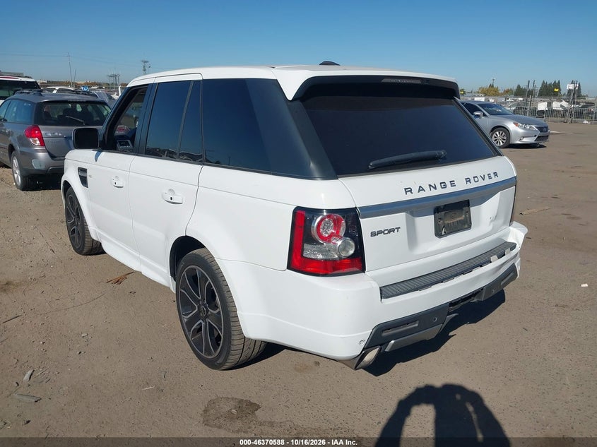 Vin: salsf2d46da761611, lot: 46870921, land rover range rover sport hse 20133